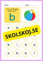 Jag lär mig bokstaven B