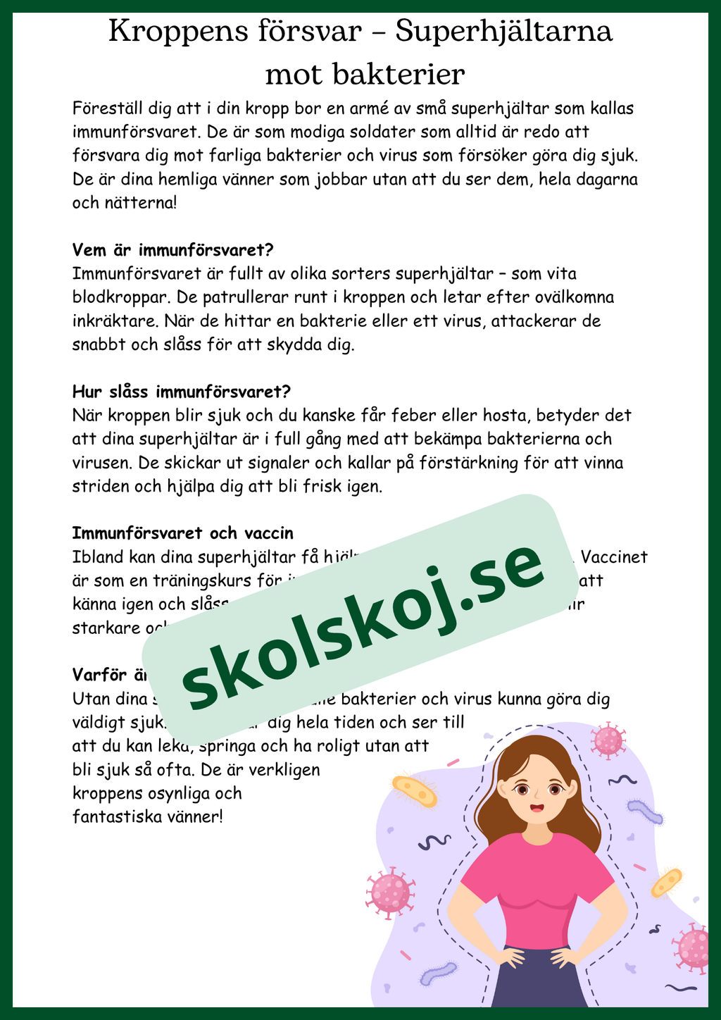 Människokroppen - Så funkar du - Årskurs 4 - 6