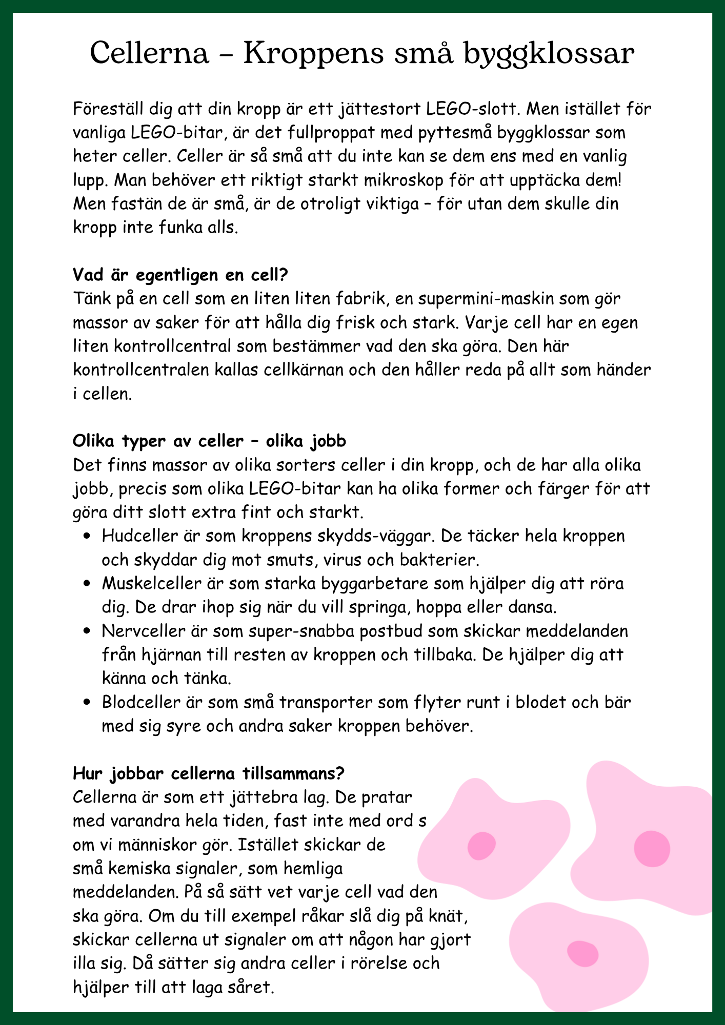 Människokroppen - Så funkar du - Årskurs 4 - 6