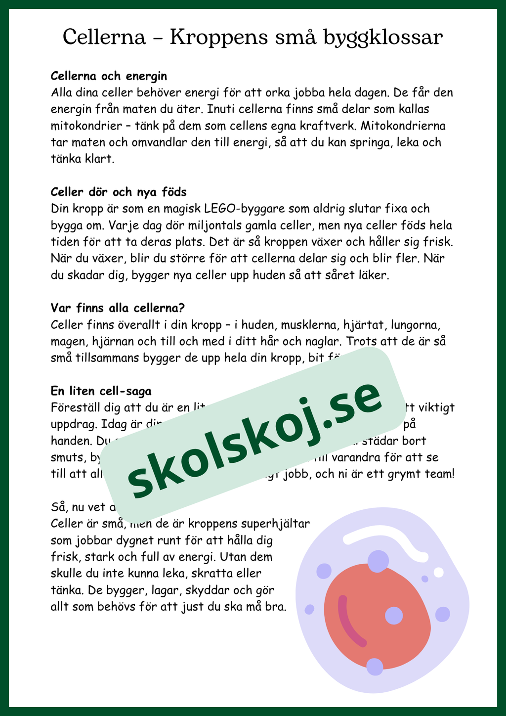 Människokroppen - Så funkar du - Årskurs 4 - 6