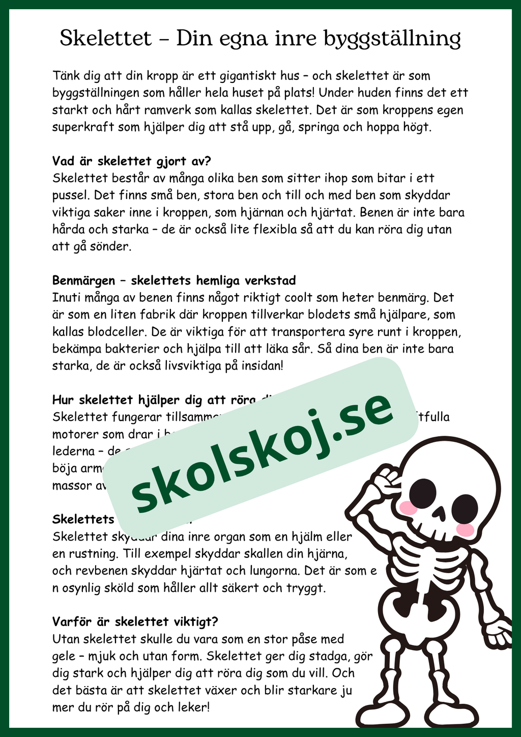 Människokroppen - Så funkar du - Årskurs 4 - 6