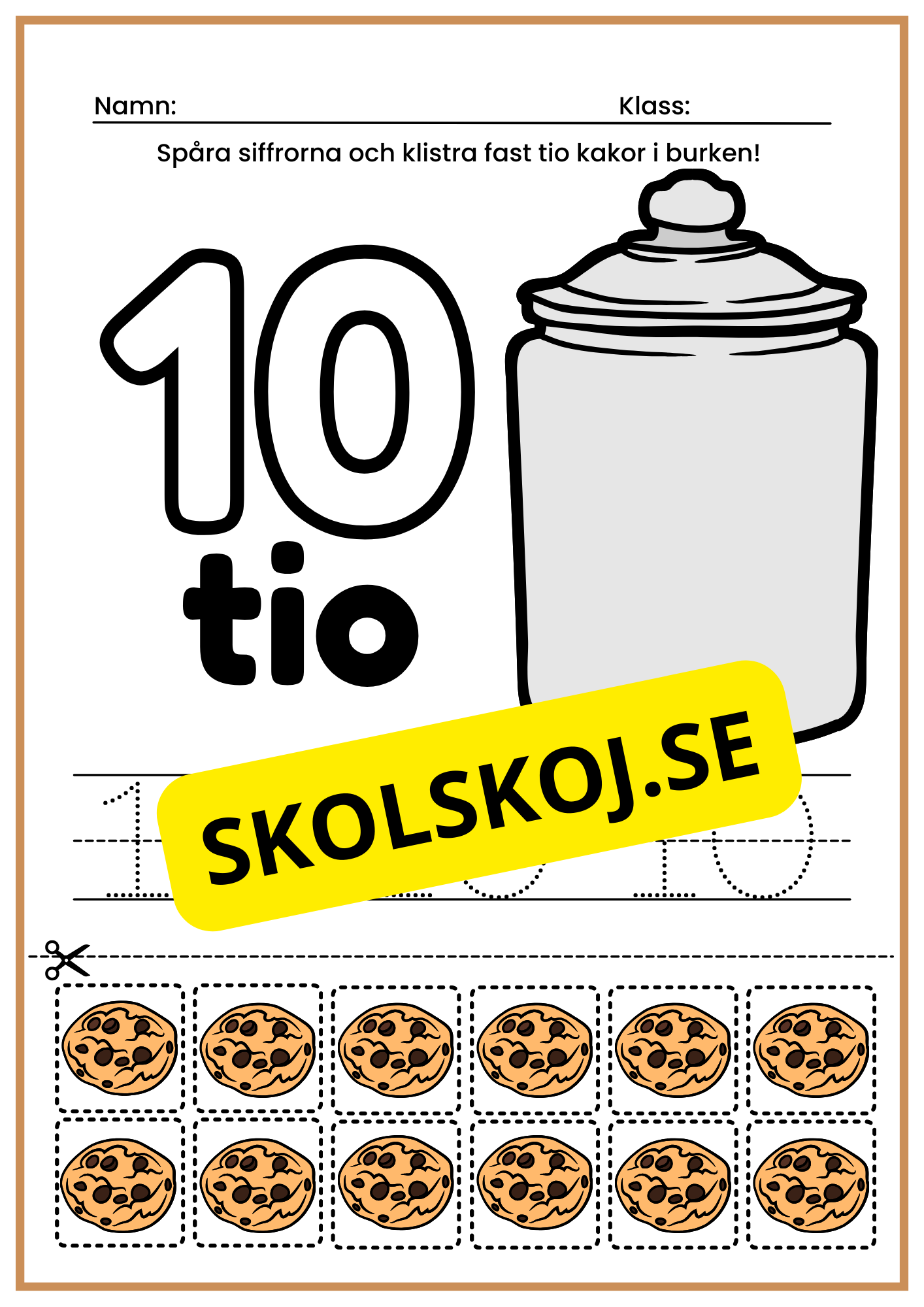 Jag lär mig siffror - 1 - 10