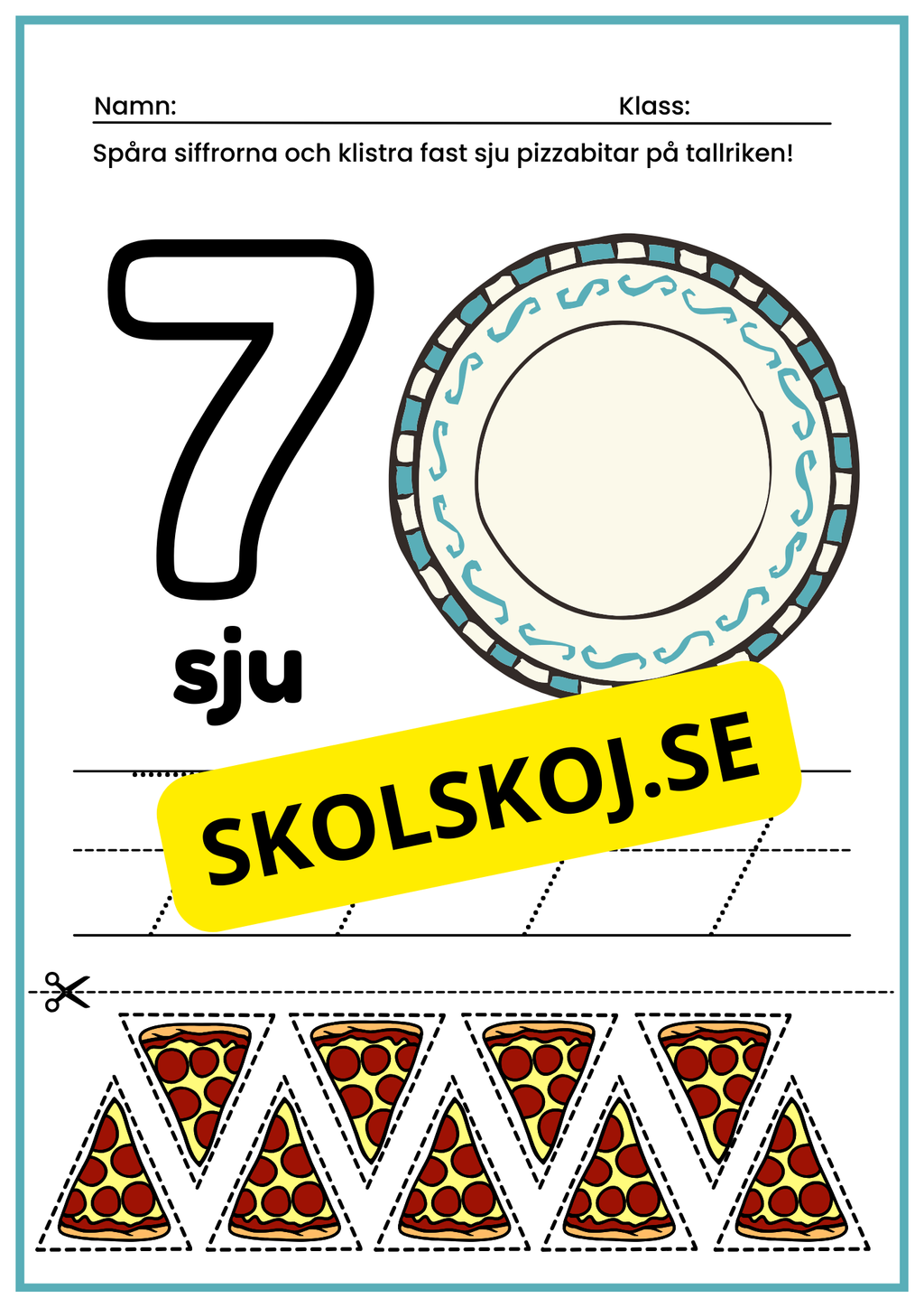 Jag lär mig siffror - 1 - 10