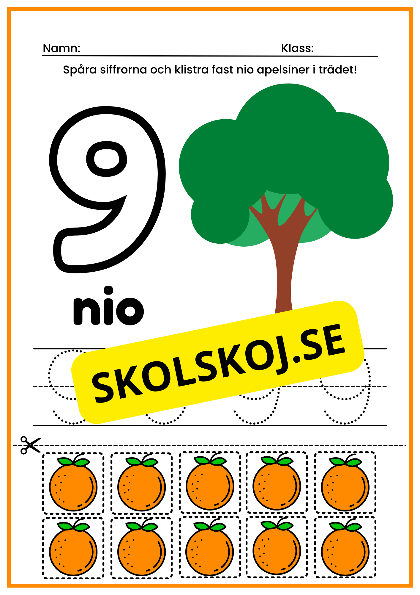 Jag lär mig siffror - 1 - 10
