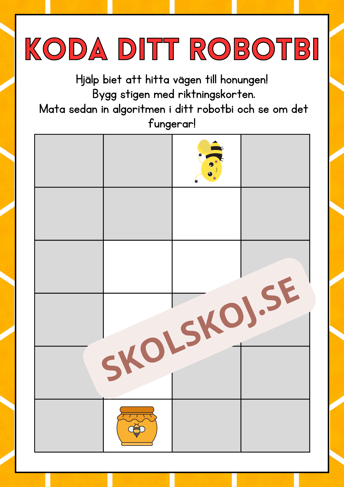 Koda ditt robotbi – redigerbar fil