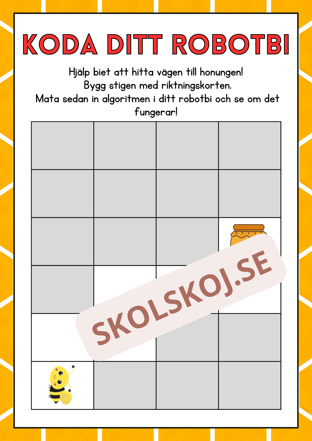 Koda ditt robotbi – redigerbar fil