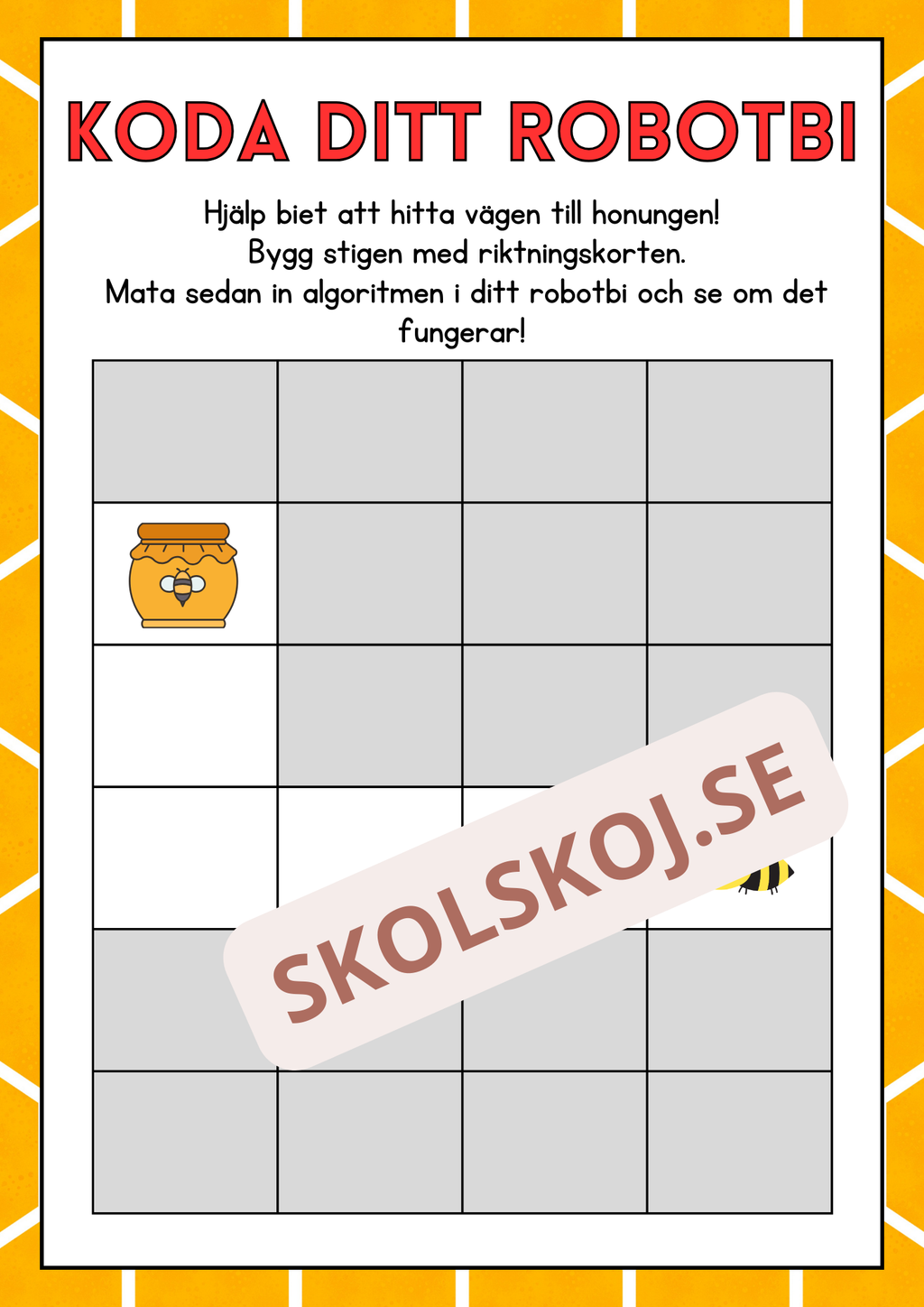 Koda ditt robotbi – redigerbar fil