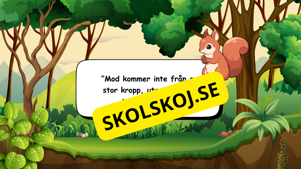 Den modiga lilla ekorren - Förskola - Årskurs 2