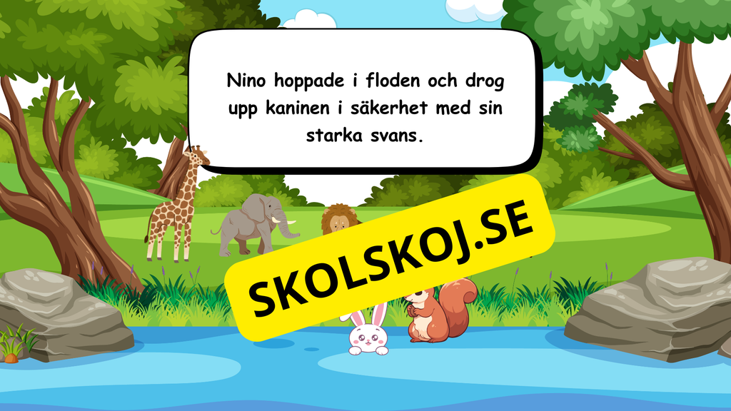 Den modiga lilla ekorren - Förskola - Årskurs 2