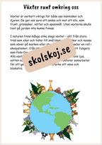 Upptäck naturen - Fsk - Åk 3 + Prov