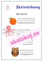 Skrivträning - Häfte - Del 2