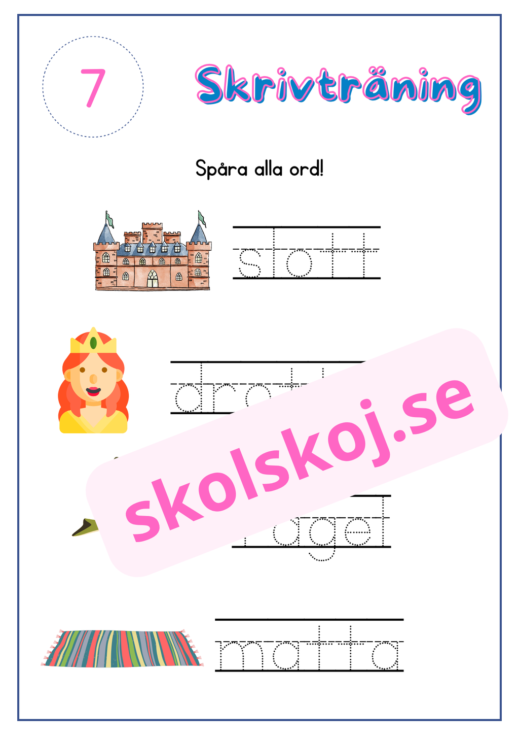 Skrivträning - Häfte - Del 2