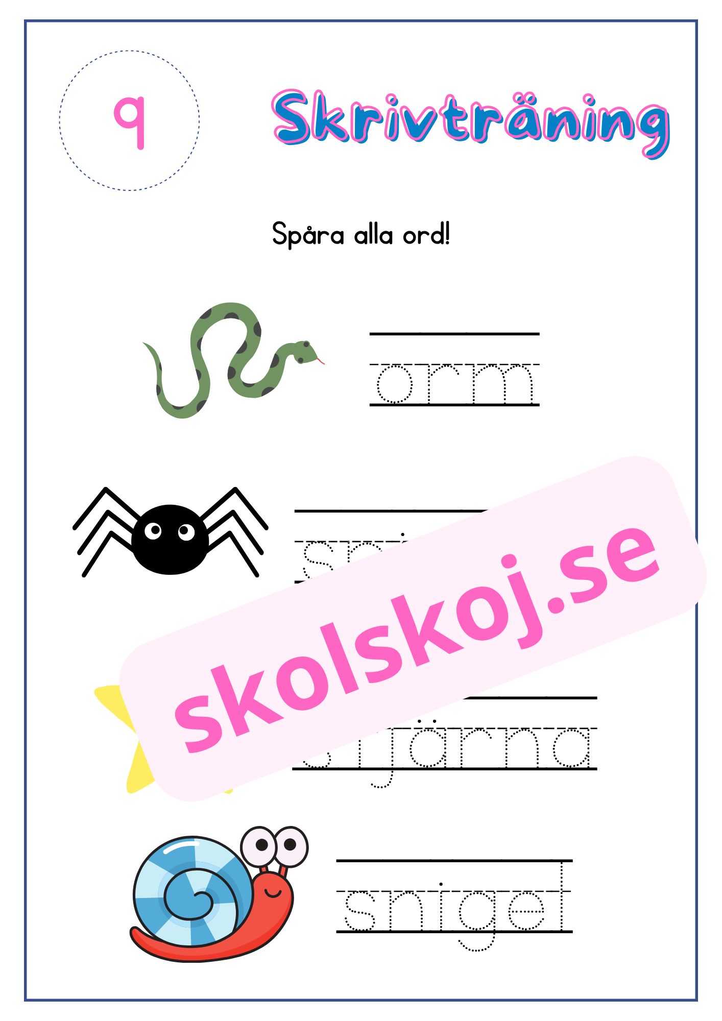 Skrivträning - Häfte - Del 2