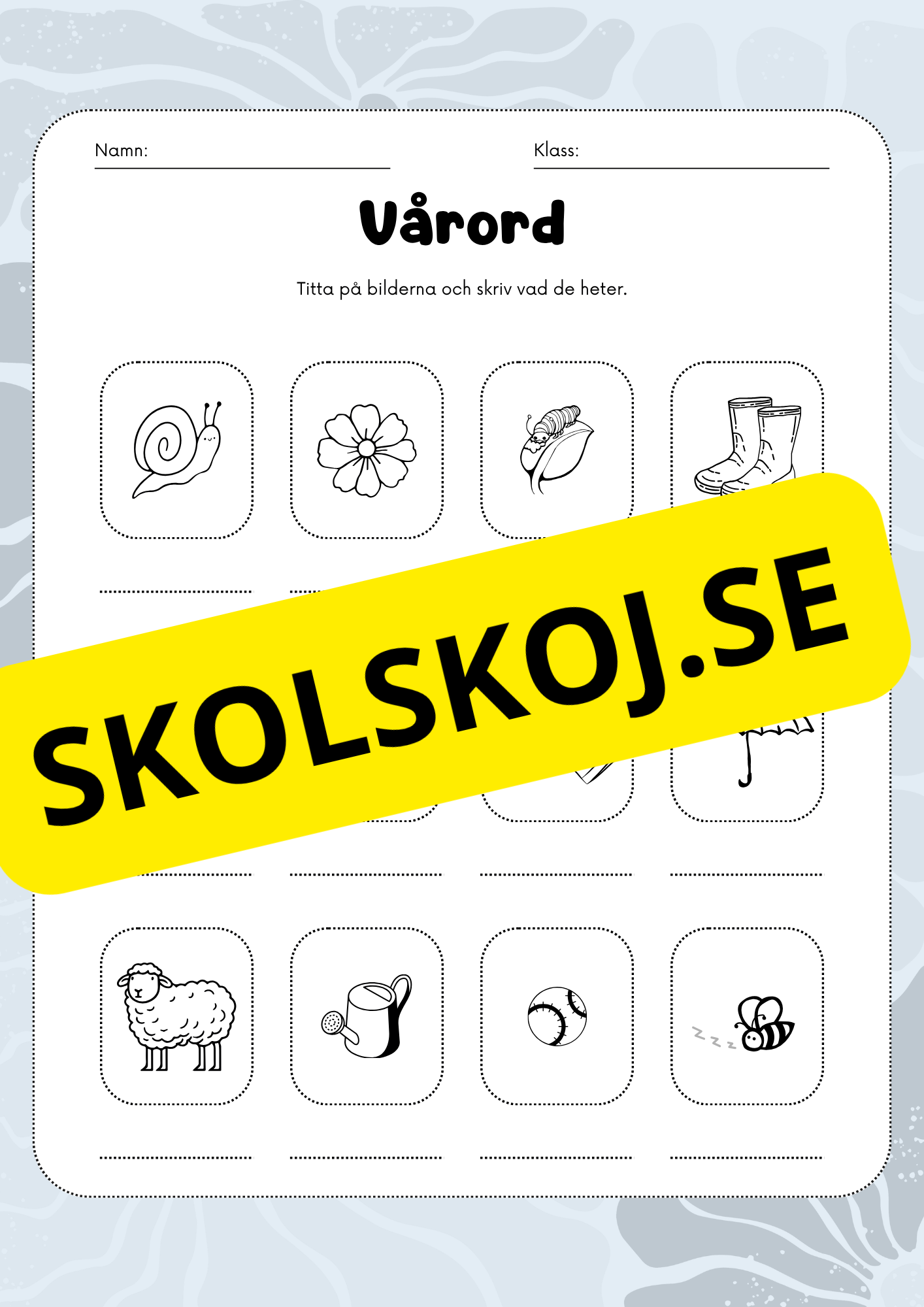 Vårord - Arbetshäfte