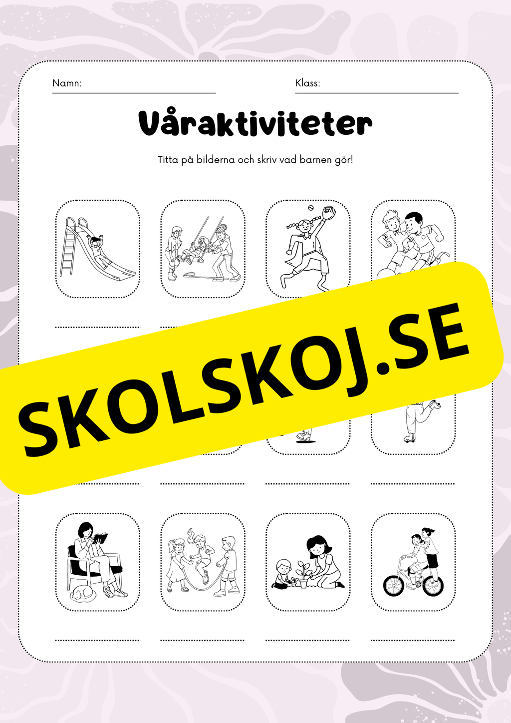 Vårord - Arbetshäfte