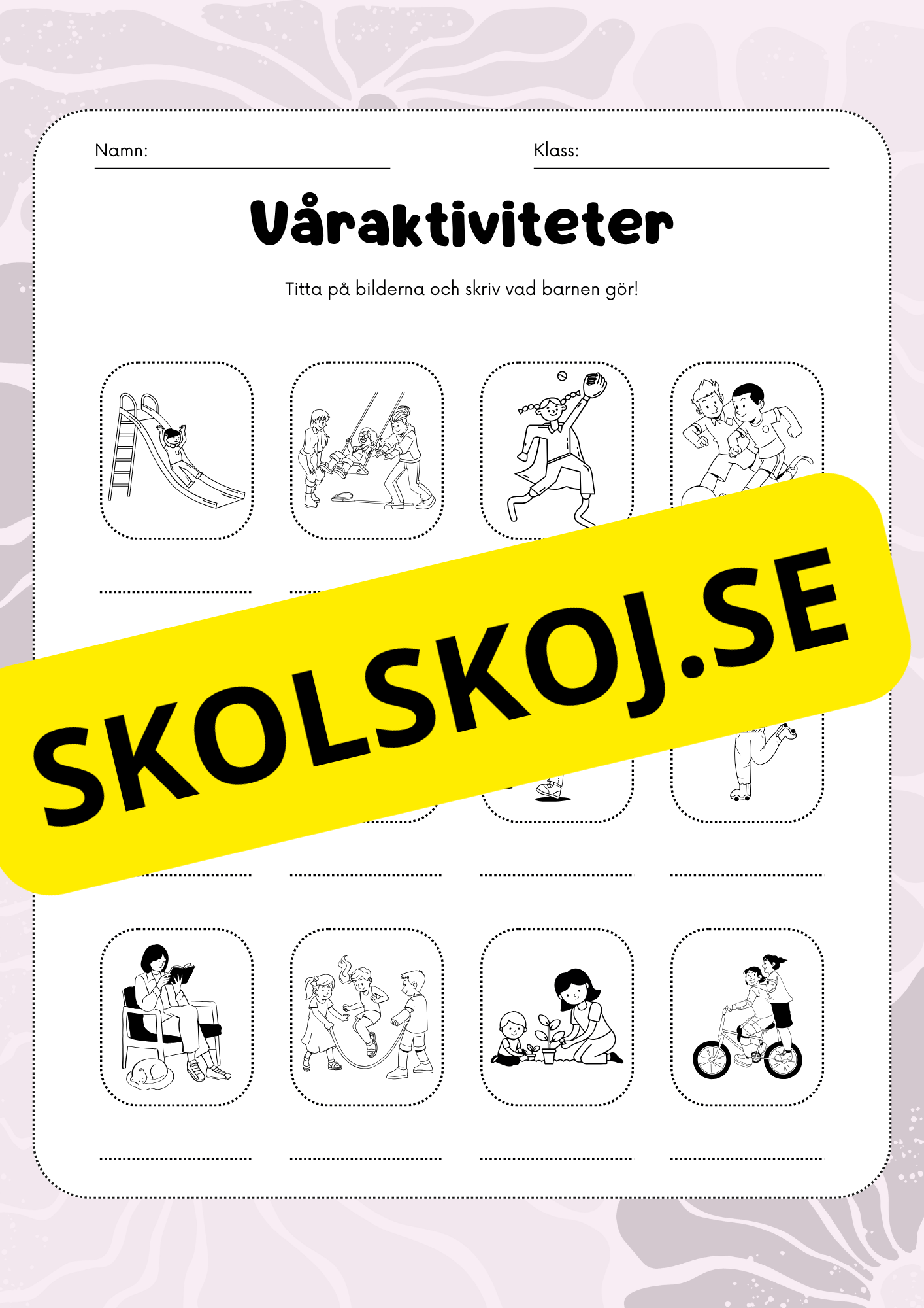 Vårord - Arbetshäfte