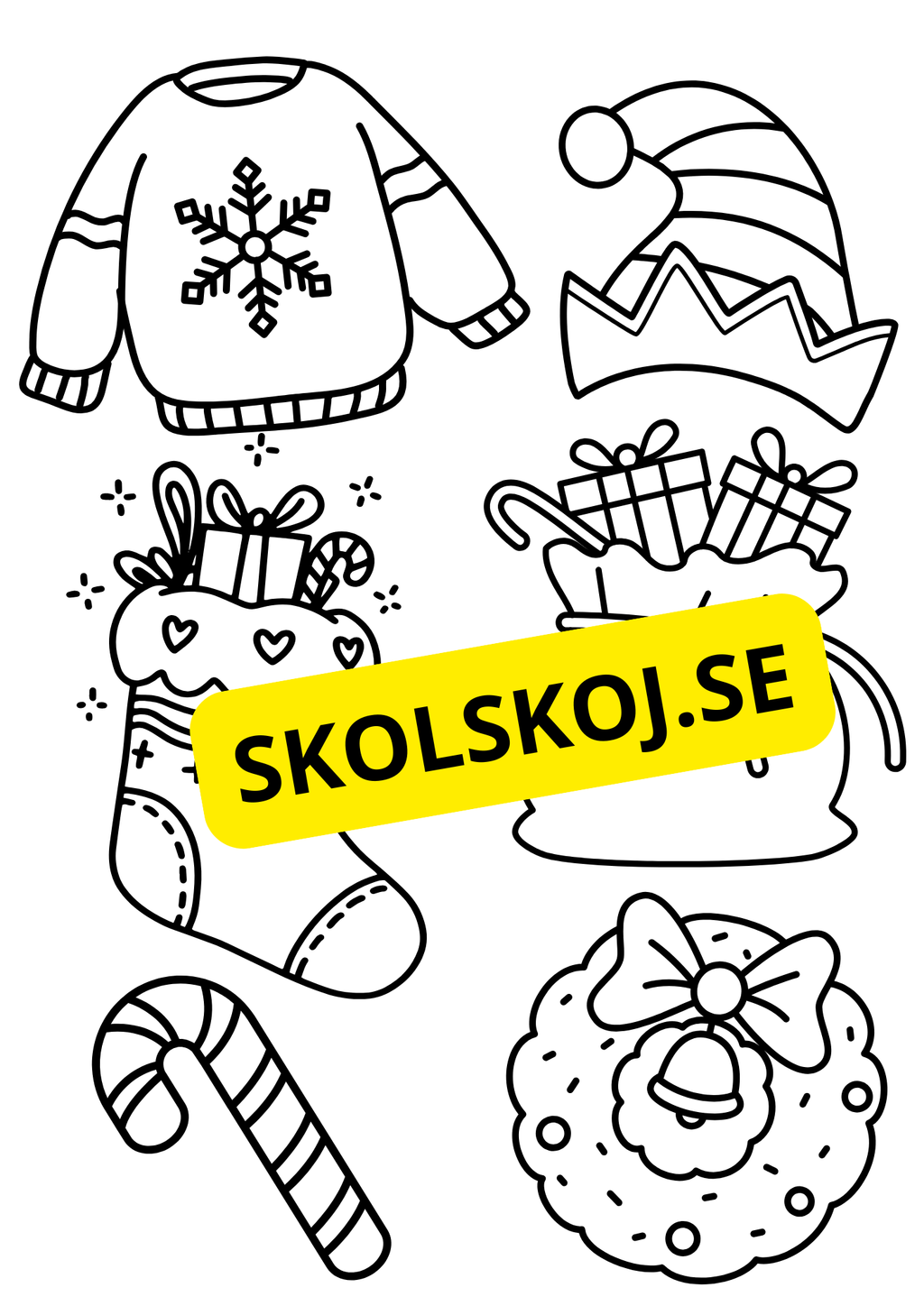 Nu är det jul - Målarbok