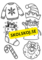 Nu är det jul - Målarbok