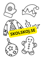 Nu är det jul - Målarbok