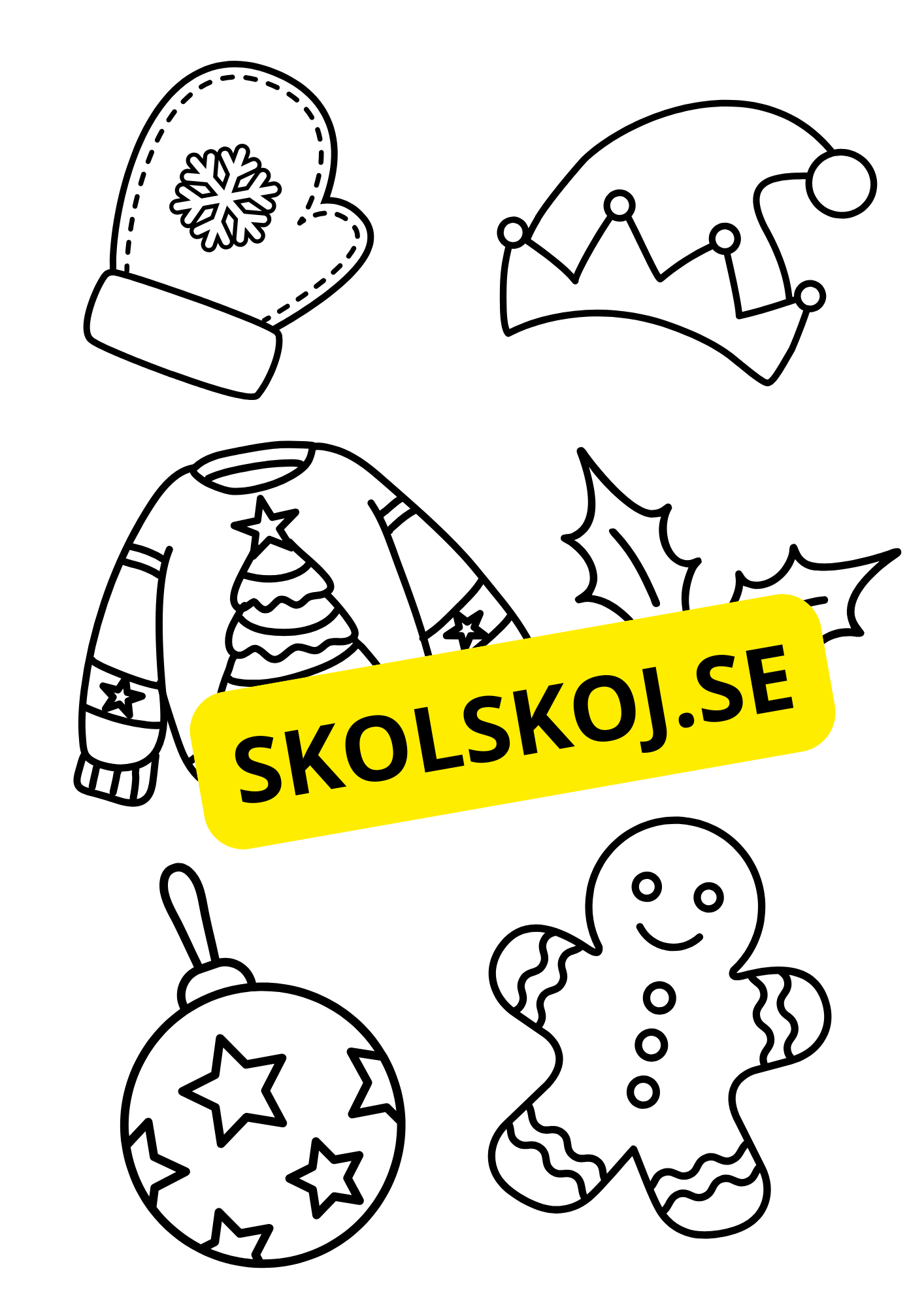 Nu är det jul - Målarbok