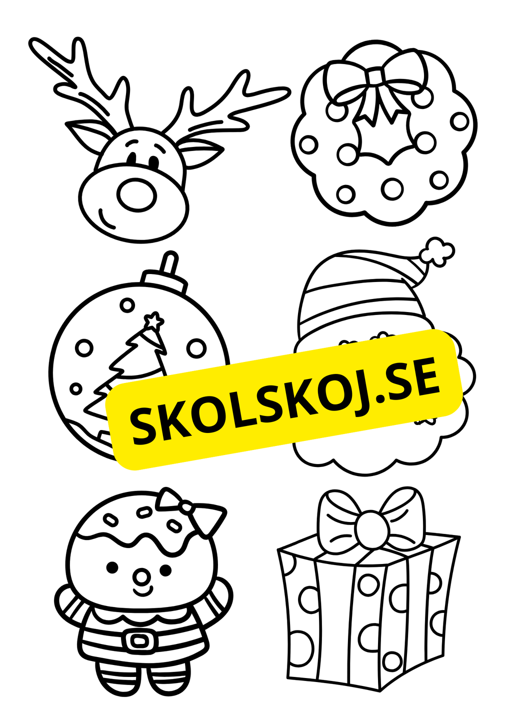 Nu är det jul - Målarbok