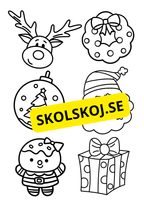 Nu är det jul - Målarbok