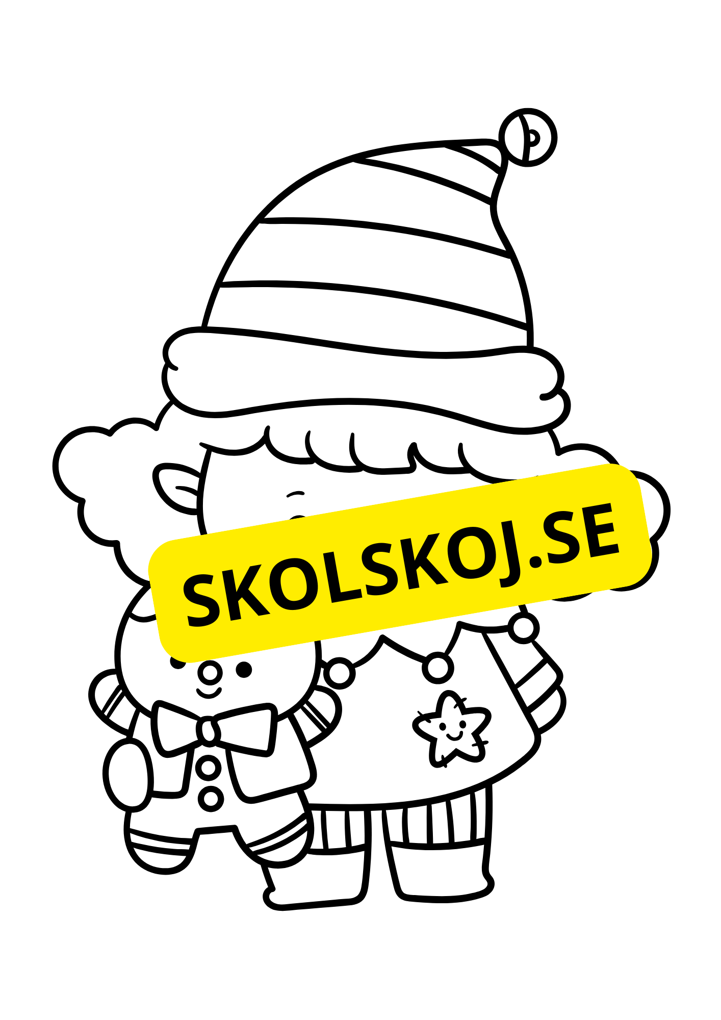 Nu är det jul - Målarbok