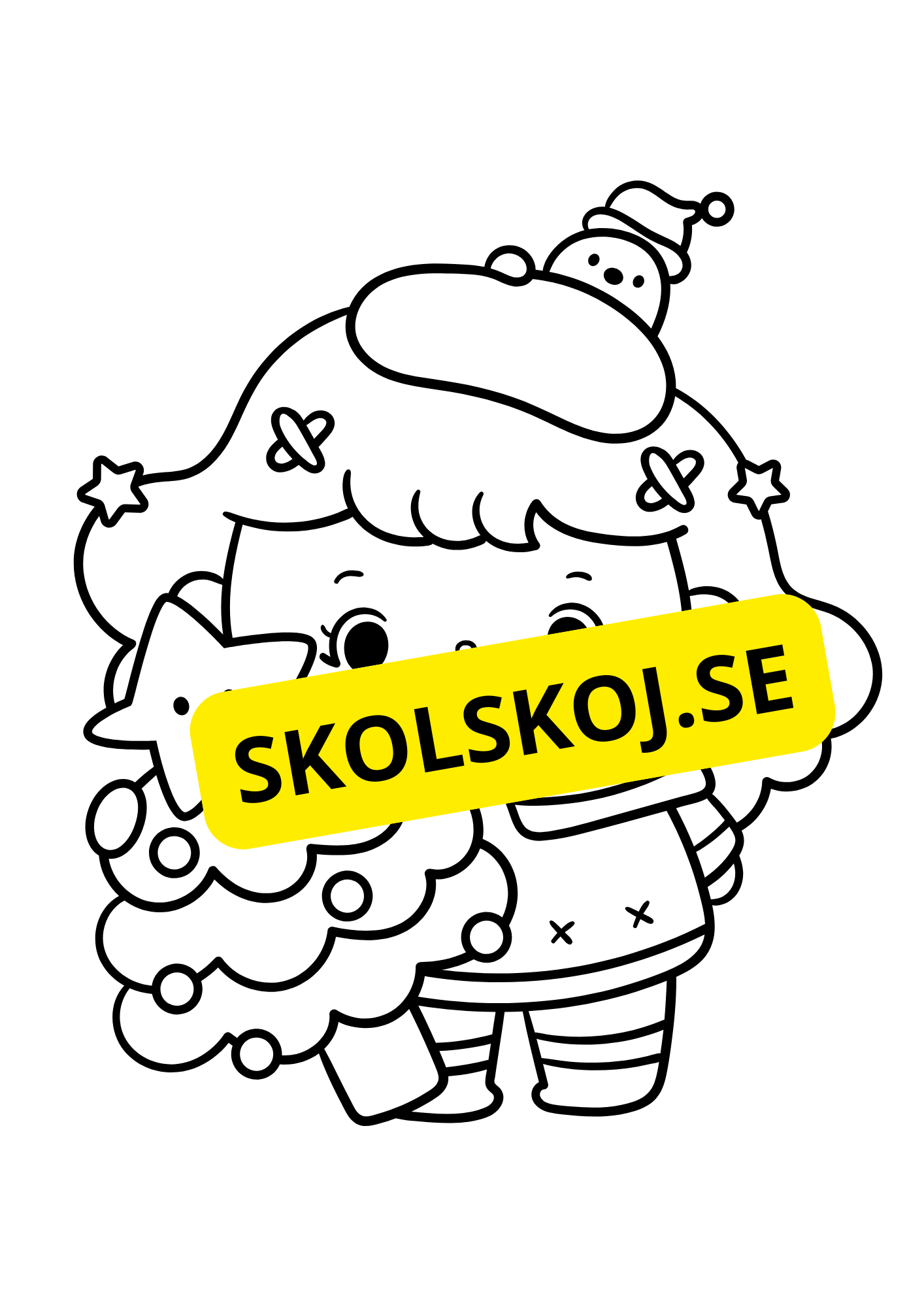 Nu är det jul - Målarbok