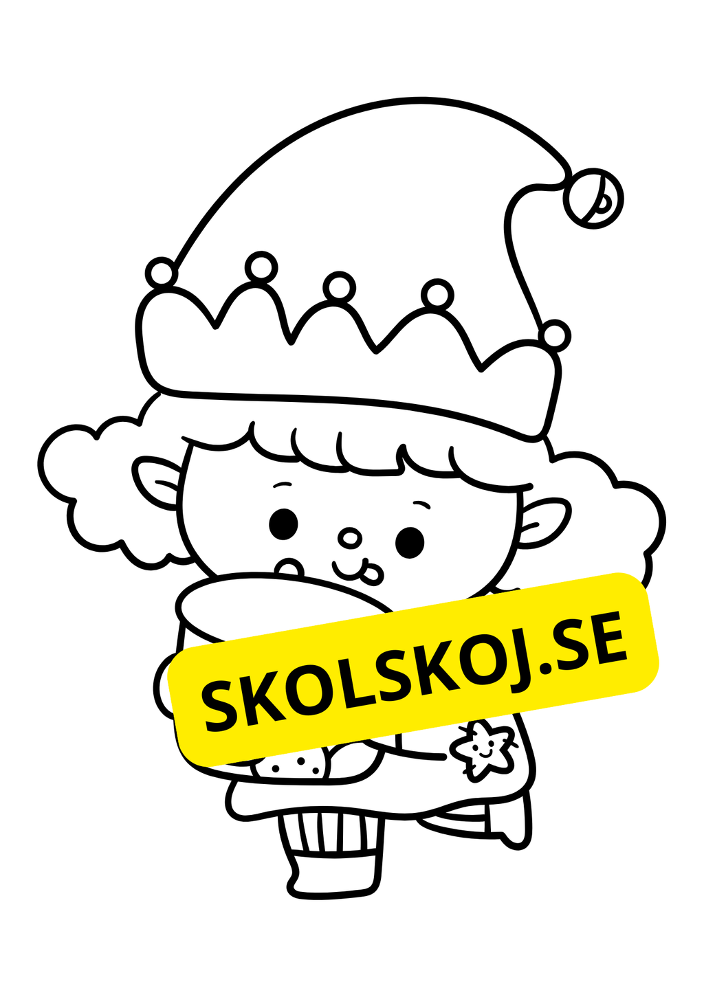 Nu är det jul - Målarbok