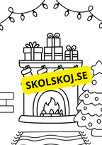 Nu är det jul - Målarbok