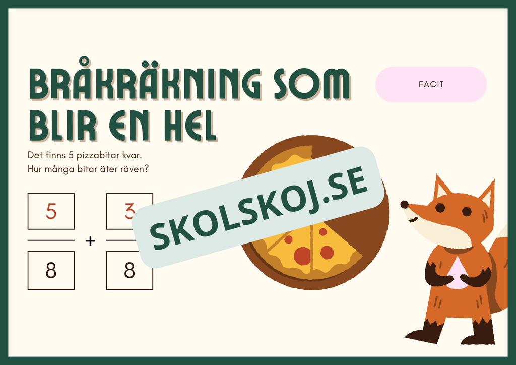 Bråkfest med pizza - Årskurs 3 - 4