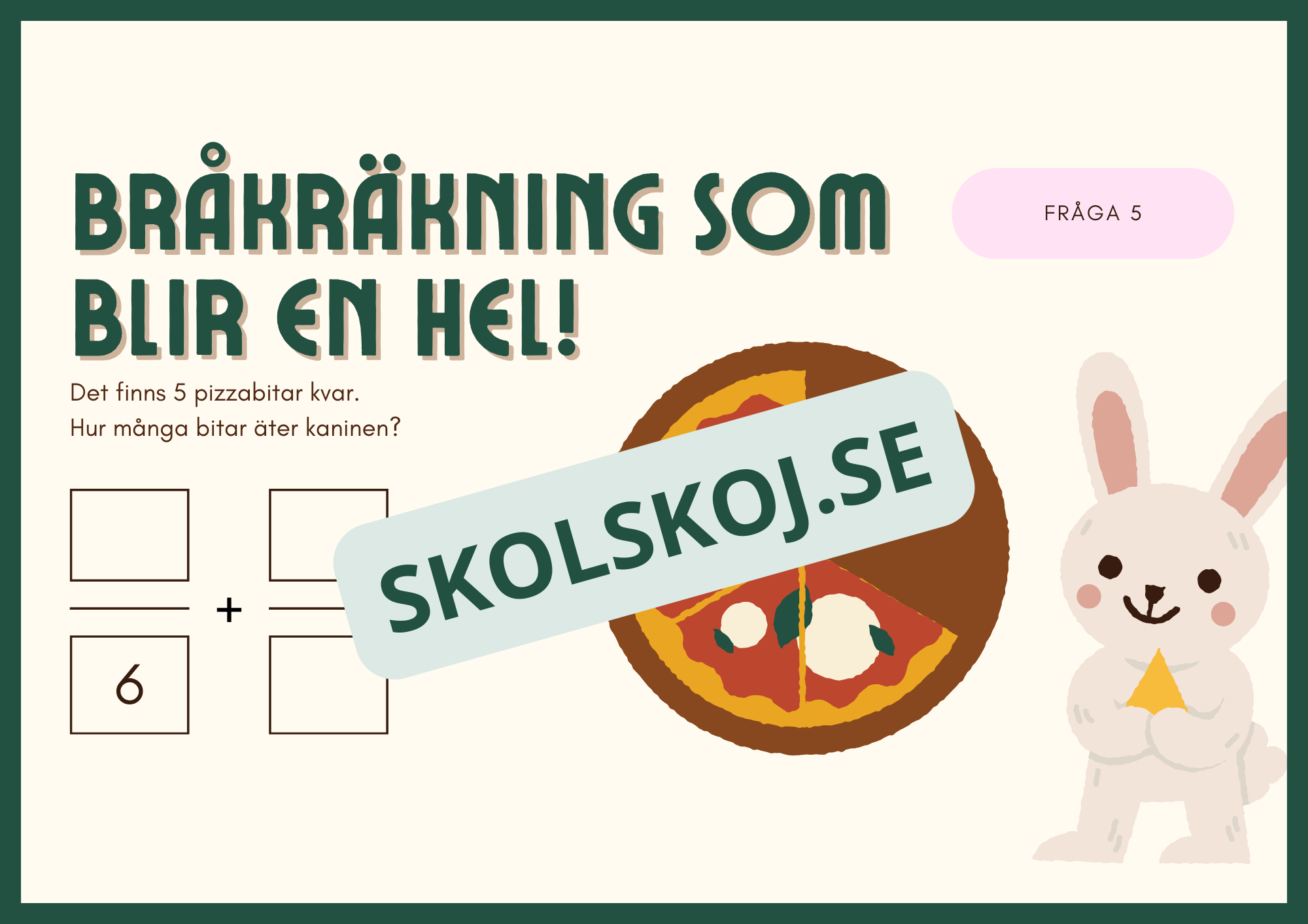 Bråkfest med pizza - Årskurs 3 - 4