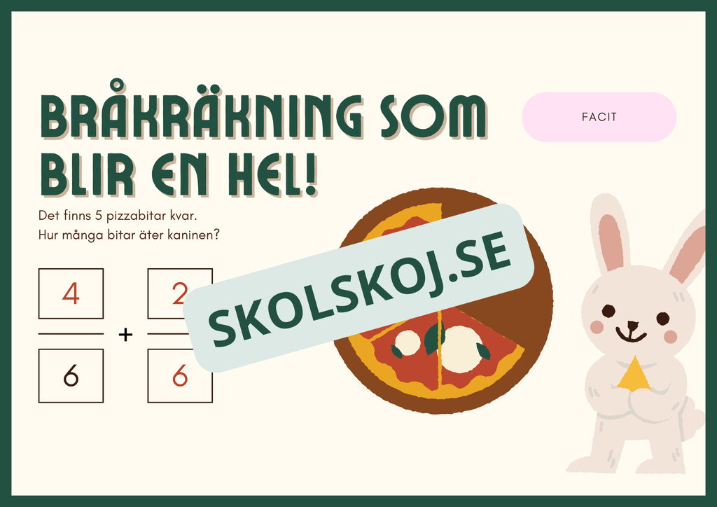 Bråkfest med pizza - Årskurs 3 - 4