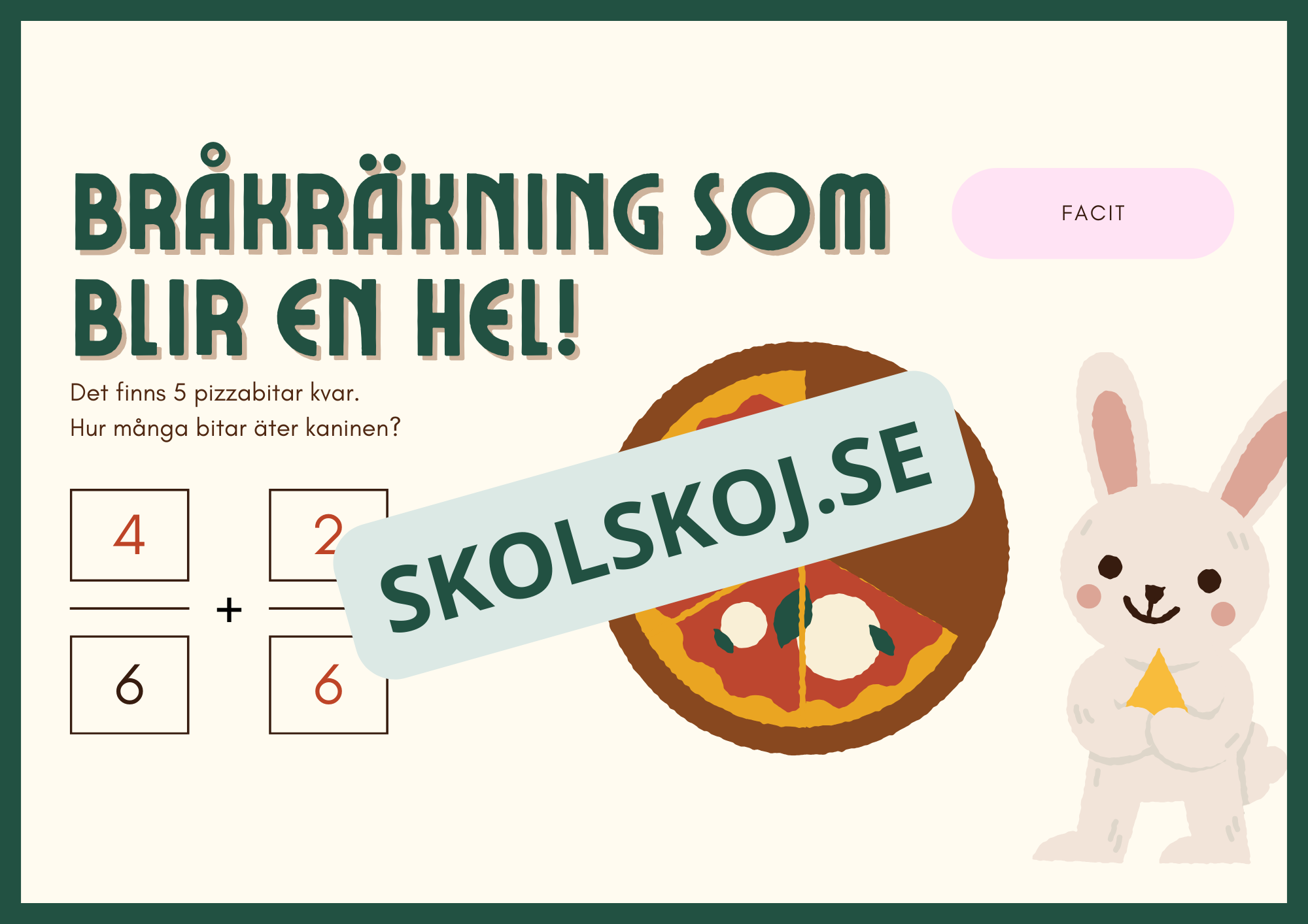 Bråkfest med pizza - Årskurs 3 - 4