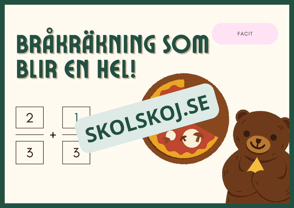 Bråkfest med pizza - Årskurs 3 - 4