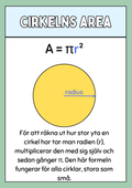 Cirkelns omkrets och area - Årskurs 5 - 6