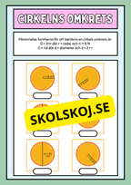 Cirkelns omkrets och area - Årskurs 5 - 6