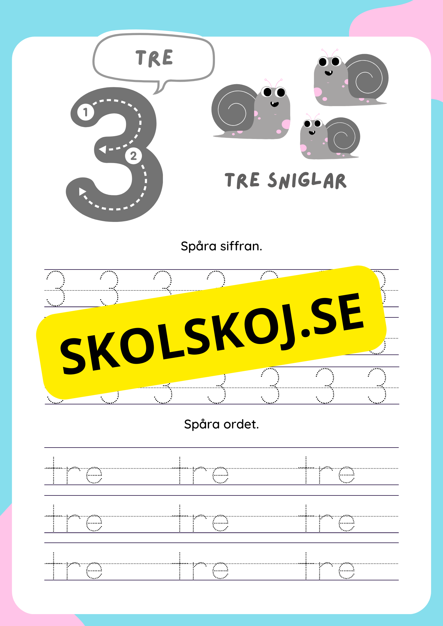 Mina siffror - 1 - 9