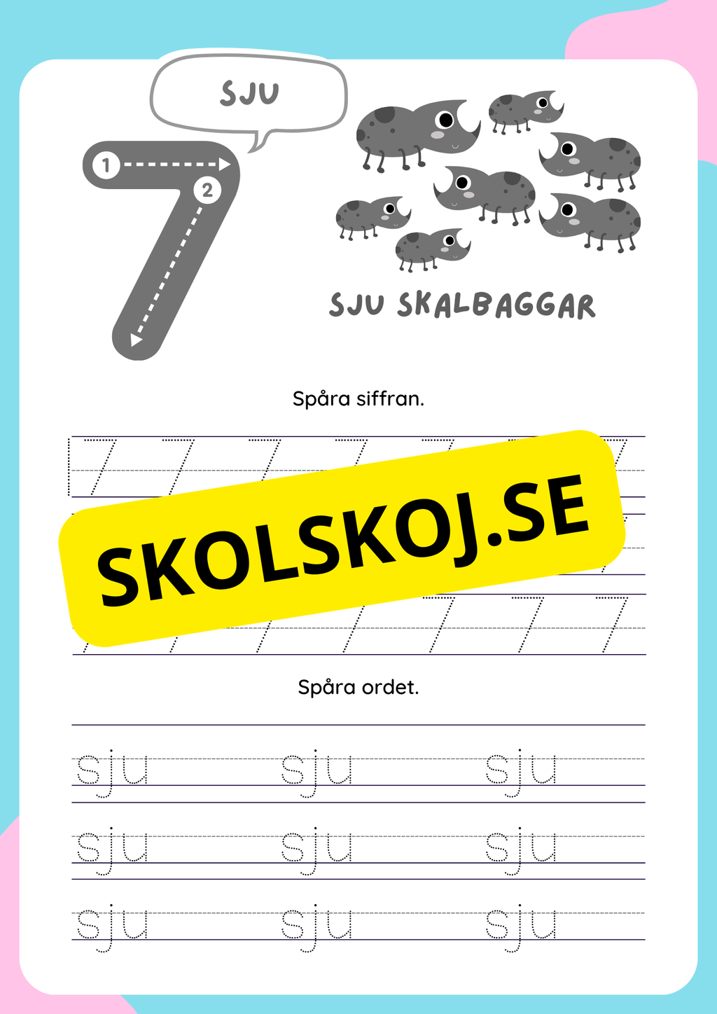 Mina siffror - 1 - 9