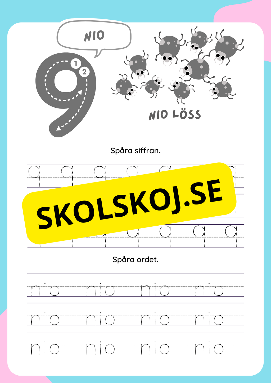 Mina siffror - 1 - 9