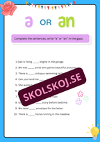 a or an - Engelska