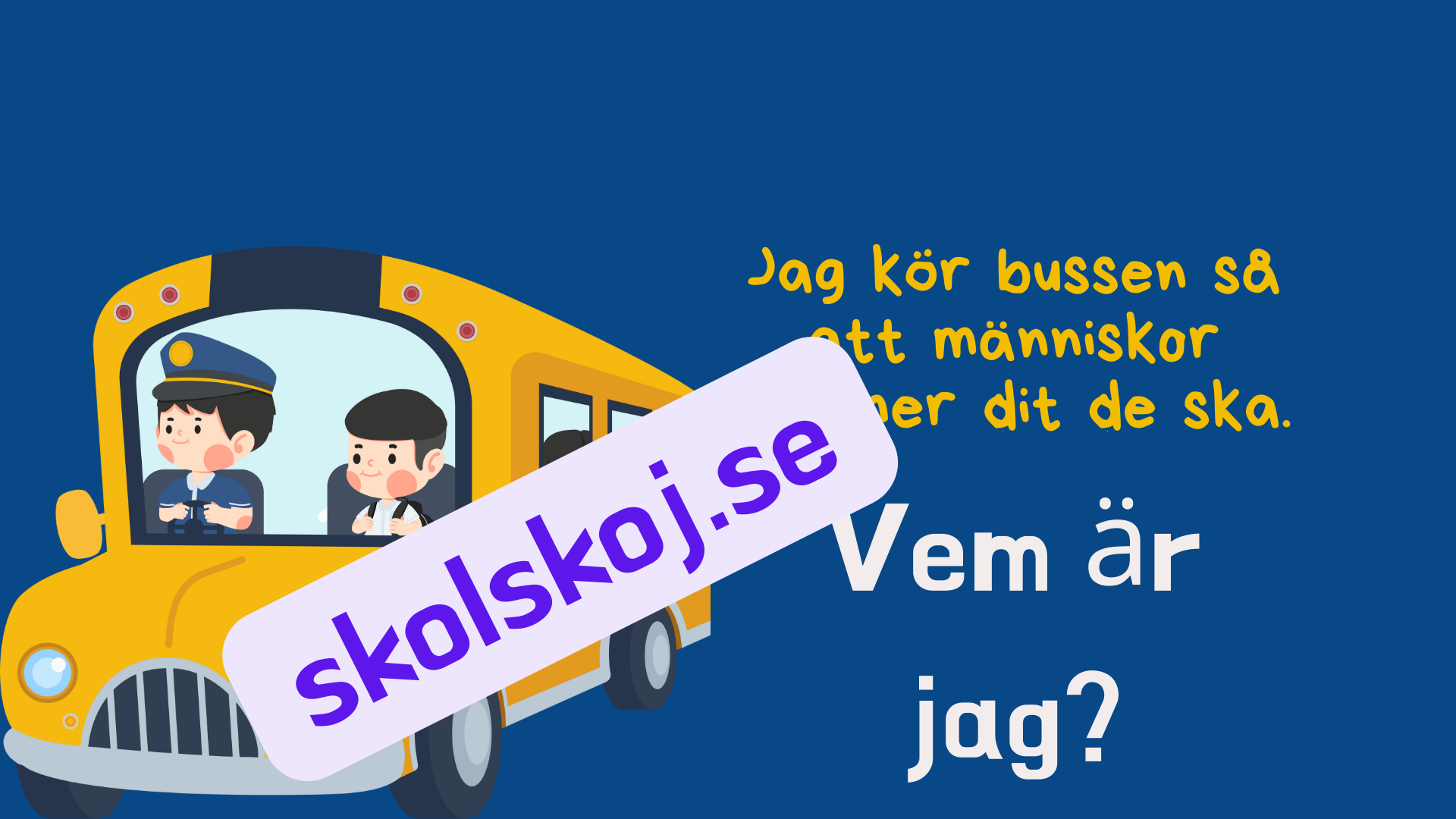 Vem är jag - Viktiga yrken