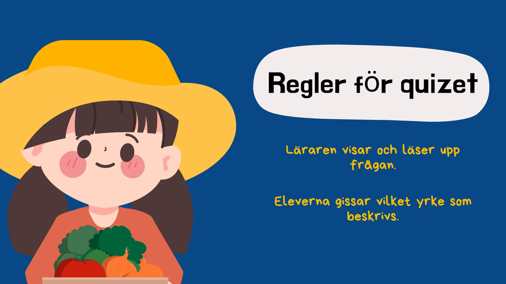 Vem är jag - Viktiga yrken