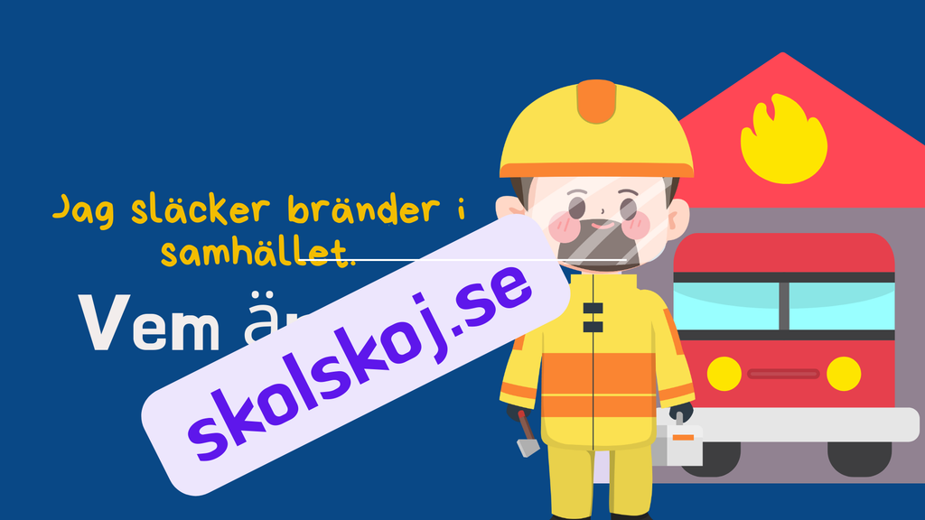 Vem är jag - Viktiga yrken