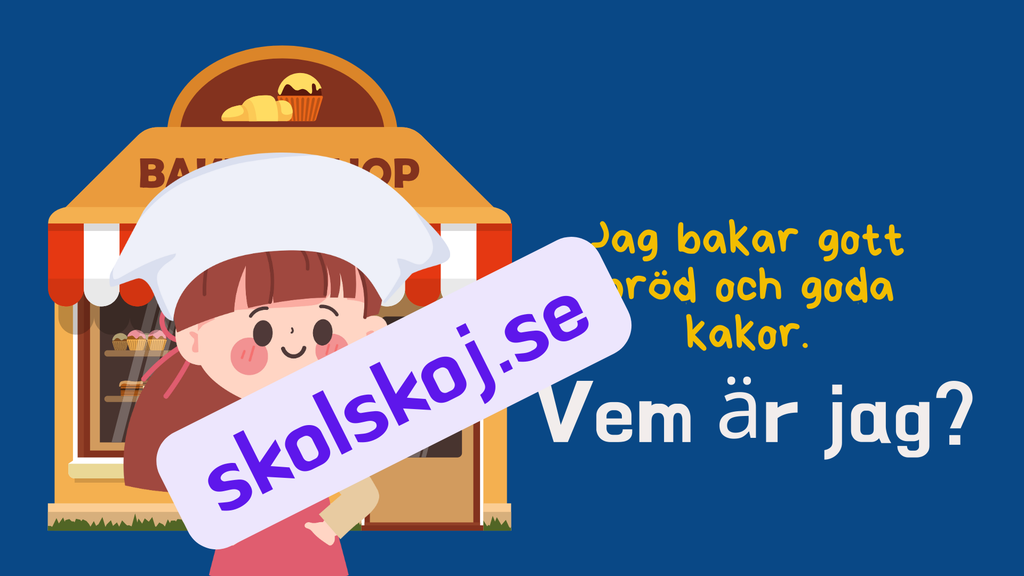 Vem är jag - Viktiga yrken