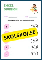 Stort paket - Träna enkel division