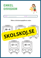 Stort paket - Träna enkel division