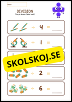Stort paket - Träna enkel division