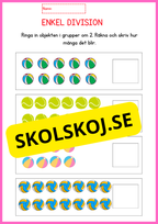 Stort paket - Träna enkel division