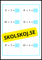Stort paket - Träna enkel division